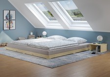 Lit futon en bois naturel