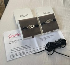 Collier & Bracelet Dinh Van Argent 925 Complet