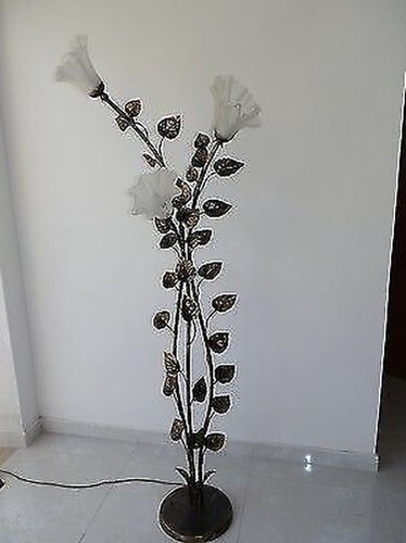Lampe lampadaire terre fer - lampe,