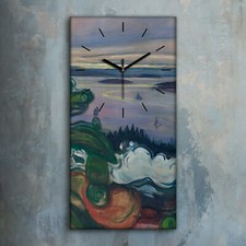 Horloge murale sur toile 30x60