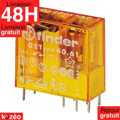 Relais finder 230 0000 - finder, 40.52.8.230.0000