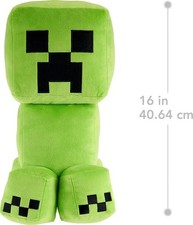 Figurine en peluche Minecraft Creeper Jumbo, grande poupée souple de 16 pouces