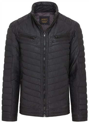 Veste biker cuir - veste, pour