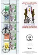 DG10-9C1A: Carnet France 2010 "DE GAULLE 18 JUIN 1940" - 2e tirage SANS ERREUR