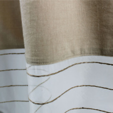 Rideau/Voilage Shamlyne 75%Soie 20%Coton 5%Jute Ecru 110x150 EMBALLÉ NEUF