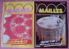 1000 MAILLES CROCHET D'ART LOT