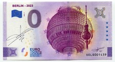 Billet souvenir BERLIN 2023 0 euro signature originale par Richard Faille