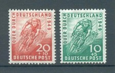 Bizone 106/7 Ensemble** MNH Neuf Vélo Course 20EUR (70501)