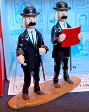 Tintin & Hergé & Pixi - Sculpture Dupont & Dupond (le Temple du Soleil)  1995
