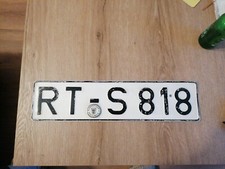 Plaque d’immatriculation Minéralogique allemande Vintage 