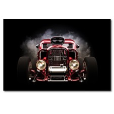  toile tableaux décoration automobile  voiture Hot Rod  50x75 cm  