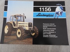 catalogue feuillet lamborghini 1156 / 1156 DT 1983 tracteur