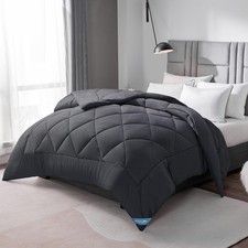 Couette Tempérée 300GSM en Microfibre Édredon Lit 2 Personnes 200x200 cm pour...