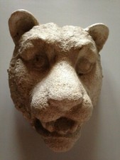 PLATRE VINTAGE TETE DE LIONNE - TIGRE