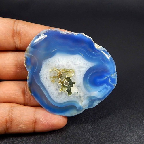 Agate bleu ciel - , tranchée