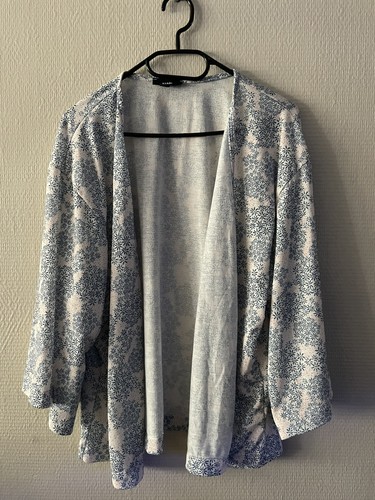 Veste bleu blanche - bleu,