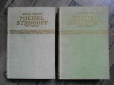 JULES VERNE   -  MICHEL STROGOFF    -    2 LIVRES ANCIENS.