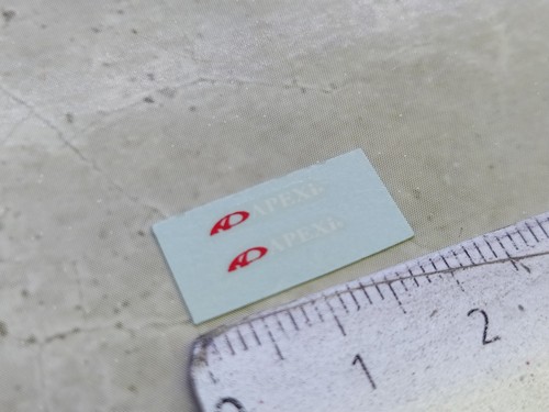 Décalcomanie logo apexi - 1/18,