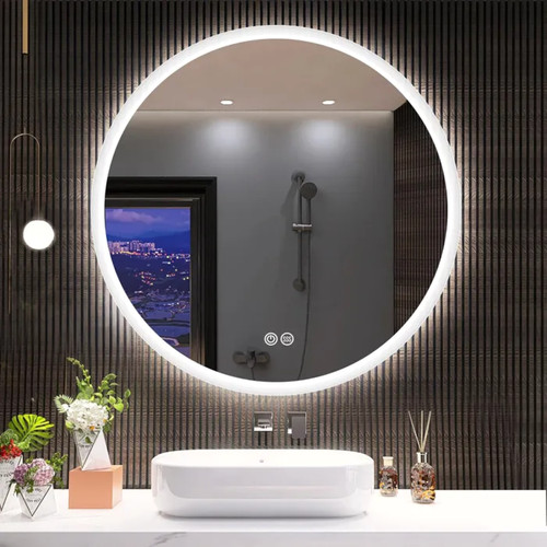 Miroir rond 60cm - rond, salle