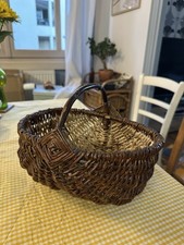 Petit Panier En Osier tressé rond