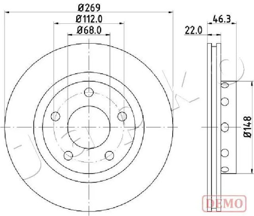 Disque frein ventilé - frein,
