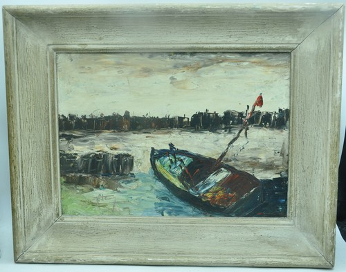 Ancienne peinture huile sur