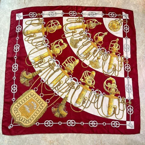écharpe hermes carre soie - hermes, 90