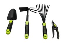Kit d'outils de jardinage BLACK TOOLS pelle, houe, ciseaux, balai