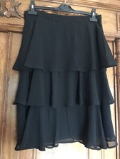 Jupe noire à volants  Anne Weyburn Taille 42 Neuve