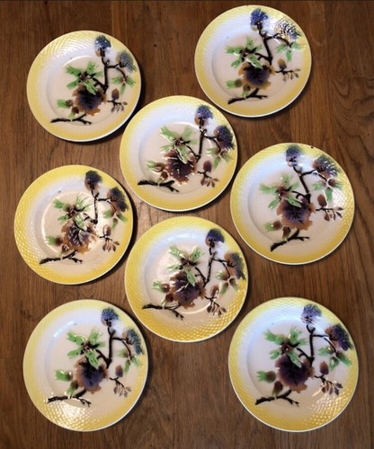 Assiettes barbotine majolica - ,