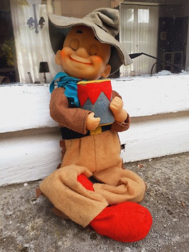 Jouet ancien mécanique cowboy - jouet,