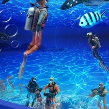  4 Pcs Plongeur Miniature