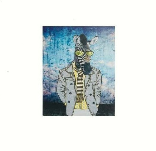 Cadre tableau toile zèbre - toile,