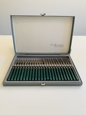 Ménagère à poissons GUY DEGRENNE - 12 couteaux et 12 fourchettes - Coffret