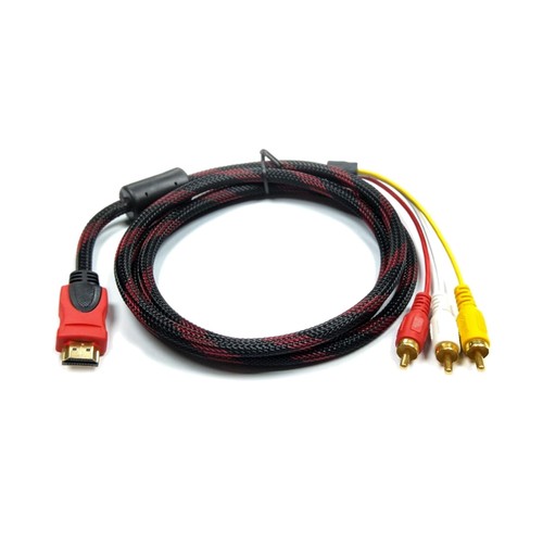 Hdmi mâle vers rca - hdmi, 3-rca