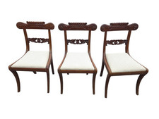 Chaises En Acajou Massif  X 3 