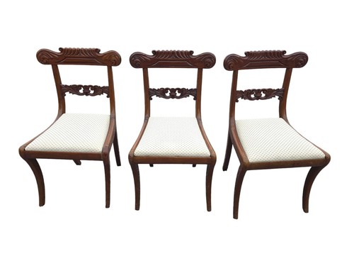Chaises acajou massif 3 - chaises,