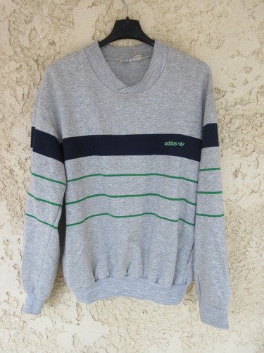 Sweat adidas vintage gris 1984 - sweat,
