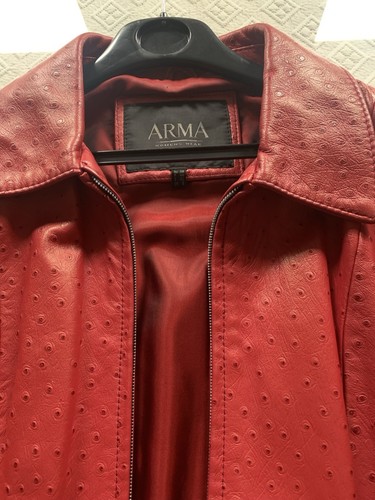 Arma veste femme cuir - arma, rouge
