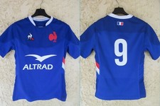 Maillot rugby QUINZE de FRANCE Antoine DUPONT n°9 LE COQ SPORTIF shirt FFR XS