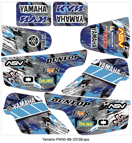 Yamaha pw50 graphics 1996 - pw50,