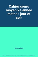 Cahier cours moyen 2e année