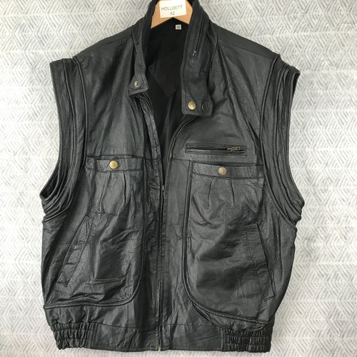Gilet homme cuir noir - homme, 50