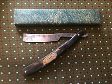 rasoir ancien EXPOSITION PARIS 1867 cut throat coupe choux old antique razor @