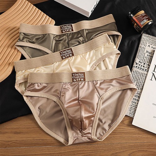 Slip homme satin soie glacée