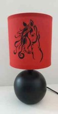 lampe de chevet  noir et rouge