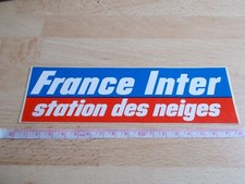 Autocollant Radio - FRANCE INTER STATION DES NEIGES
