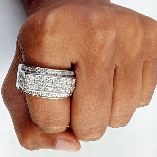 Bague homme diamant créé - bague,