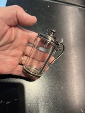 Moutardier ancien en Argent massif