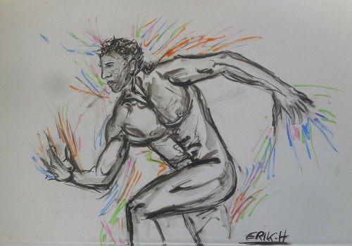 Runner homme peinture - ,